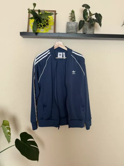 Adidas Originals Mens Medium Superstar Track Jacket Rare Blue IA4783