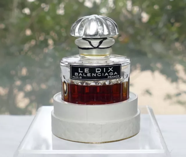 Vintage Balenciaga Le Dix 30 ml 1 oz. Flacon Parfum Extrait w/ Box Evaporation