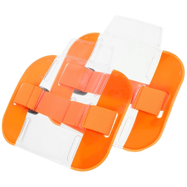 2Pcs  Arm Badge Holders Armband ID Cards Holders Badge Protective Covers Worker