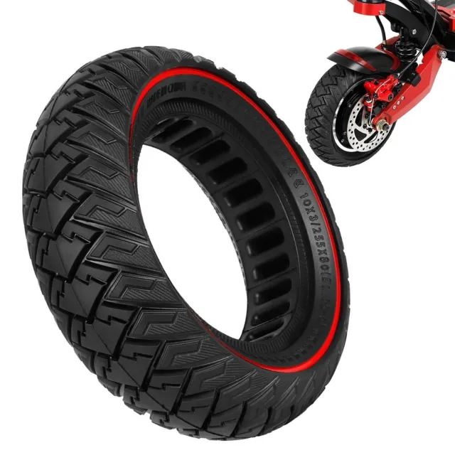 1pcs Solid Tire Black+Red Electric Scooter For 36mm-43mm Scooters Kits