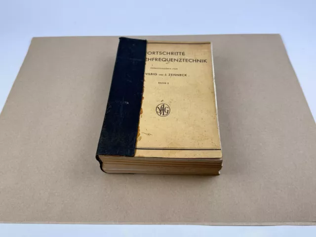 Fortschritte der Hochfrequenztechnik Buch 1945 selten Vilbig Rarität