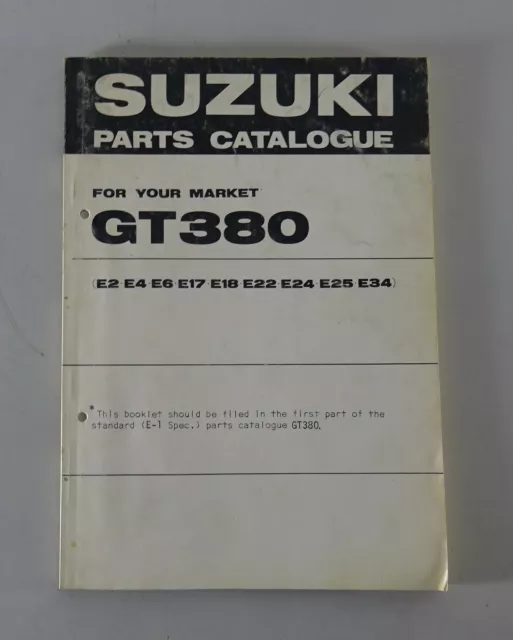 Parts Catalogue / Parts Catalogue Suzuki GT 380 (E2-E4-E6-E17-E18-E22-E24-E25-E34)