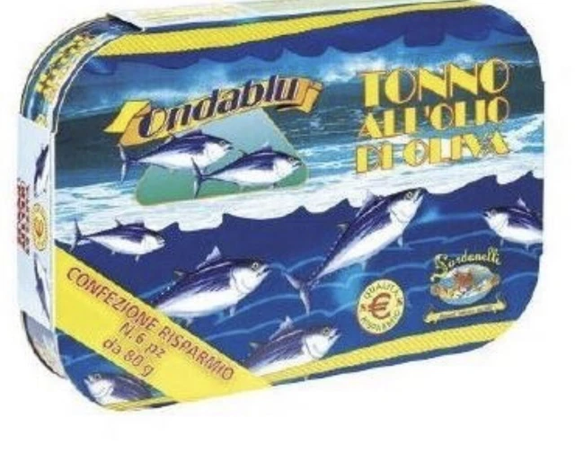 Tonno Sardanelli Ondablu 12 scatole x 80 gr. Alta qualità OFFERTA