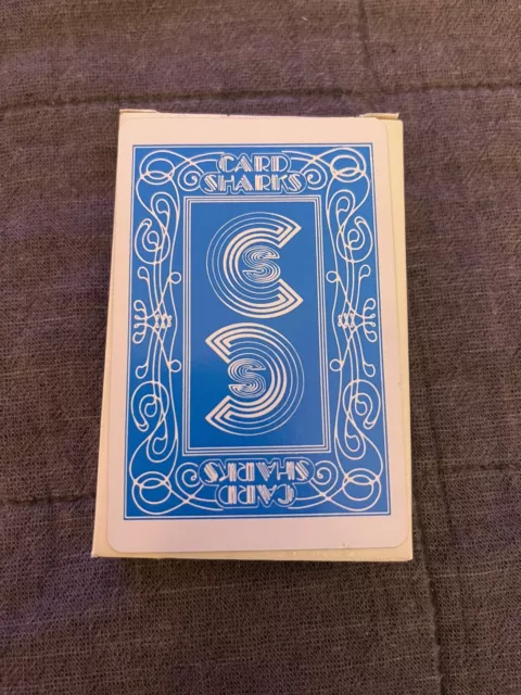 VERY RARE RETRO Card Sharks 1986 Game Show Blue Playing Cards