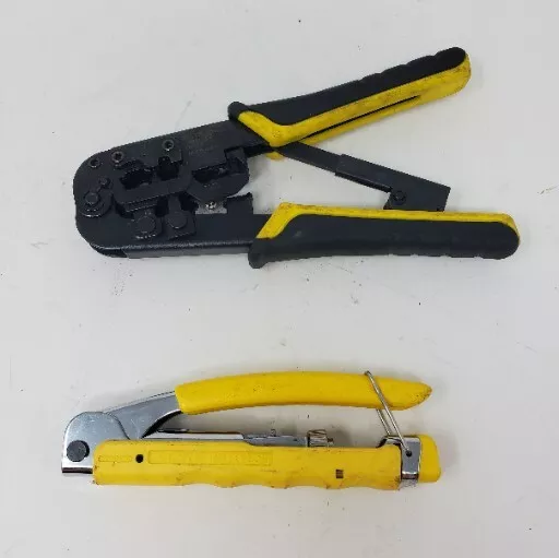 Klein Tools VDV211-048 Compact Crimper and VDV226-011 Ratcheting Modular Crimper