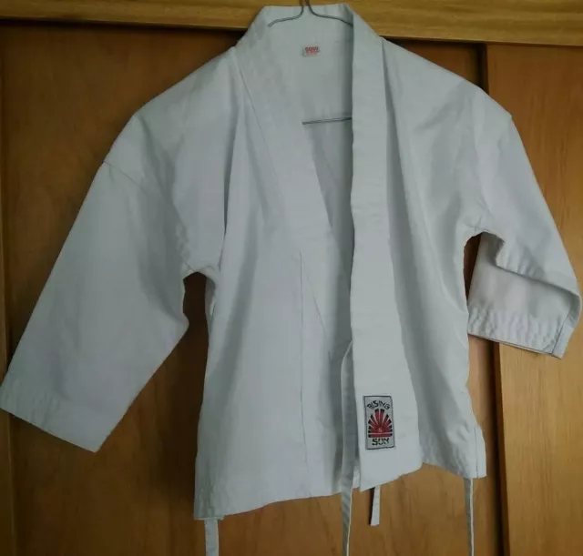 🥋Rising Sun Child's Martial Arts Size 0000 Top Jacket Karate. Judo.As new
