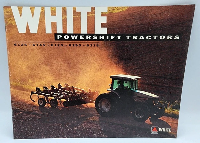 White 6125-6215 Powershift Tractor Sales Salesman Showroom Brochure 16 Pgs AGCO