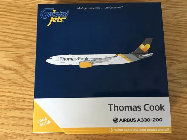 THOMAS COOK Airbus A330-200 Diecast Model 1:400 Gemini Jets New GJTCX1200 New