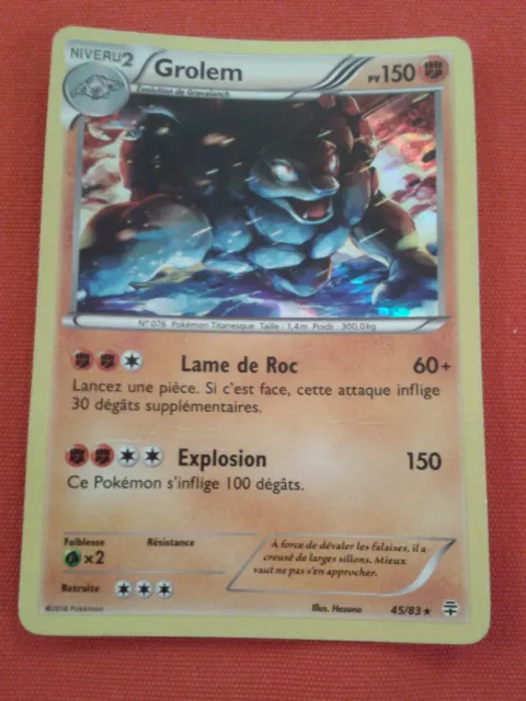 Grolem 45/83 Pv150 Holo Pokemon Cards Rare Vf