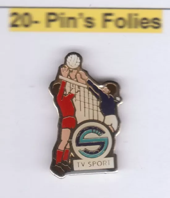 Pinsfolies *** Pin's Badge ++ Sports Media + Volley ball