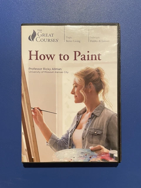 Great Courses DVD How to Paint by Ricky Allman, Art Instruction, Acrylic, Oil