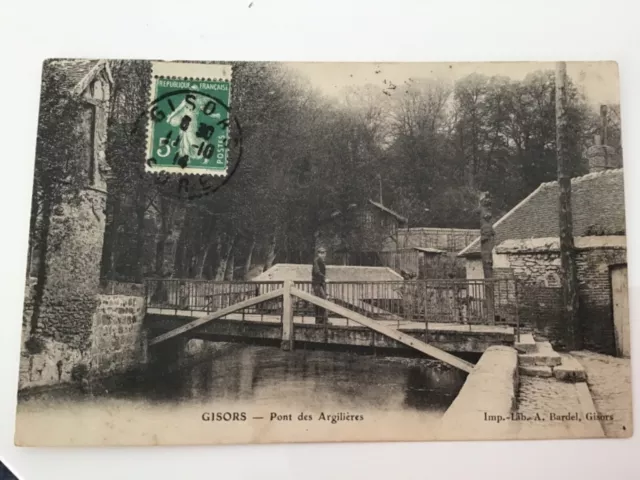 RARE CPA 27 - GISORS (Eure) - Pont des Argilieres