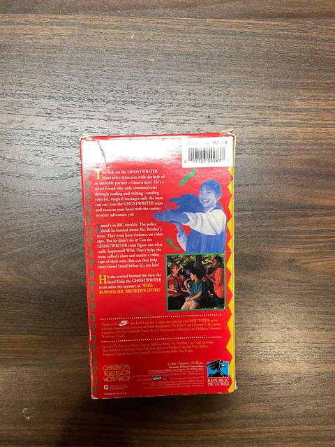 Ghost Writer Vhs Rare 4 Part Show Who Burned Mr Brinkers Store