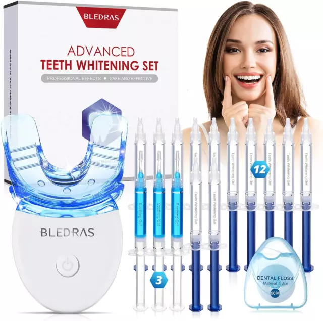 Kit Blanchiment Dentaire -  Dents Blanches Professionnel Avec 12 Gel Blanchiment