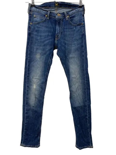 Lee Luke Slim Tapered Herren Jeans W29 L32 Used-Look Stretch Denim S128