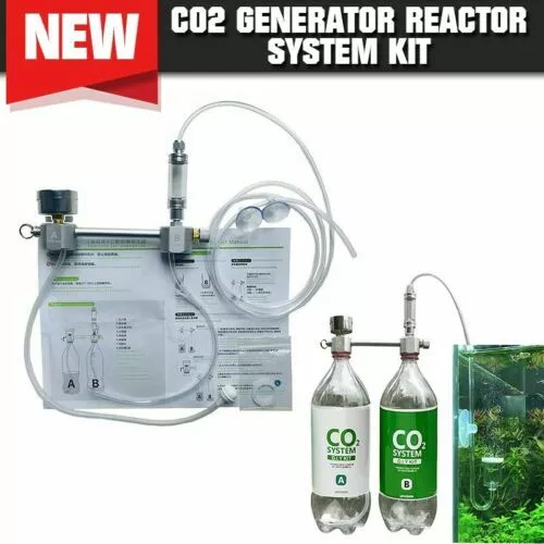 Aquarium CO2 Regulator System Kit Generator W/ Solenoid Bubble Counter Check