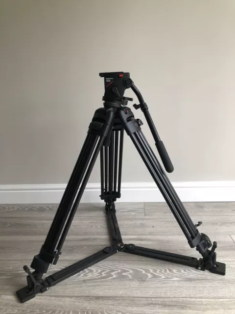 Manfrotto Video Tripod 525MVB + 503 Fluid Head + Ball Head 496RC2 + Case