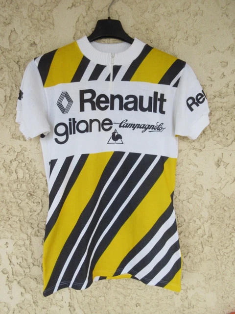 Maillot Vintage Renault Elf Gitane – Taille S, Cycliste Tour France 1981 Hinault