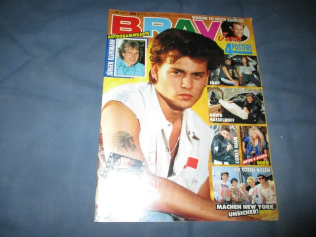 Bravo 16.8.1990 34/90 mit Snap Poster Heft komplett