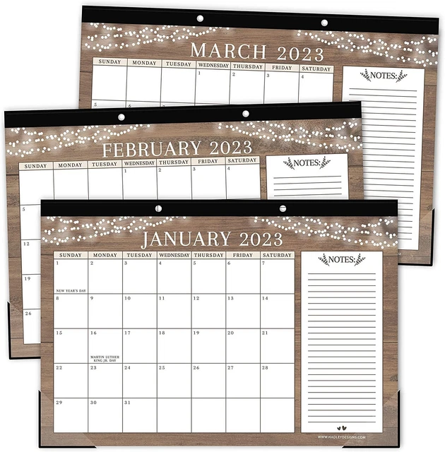 DESK CALENDAR 2023 2024 2023 2024 Desk Calendar 18 Month Desk Wall