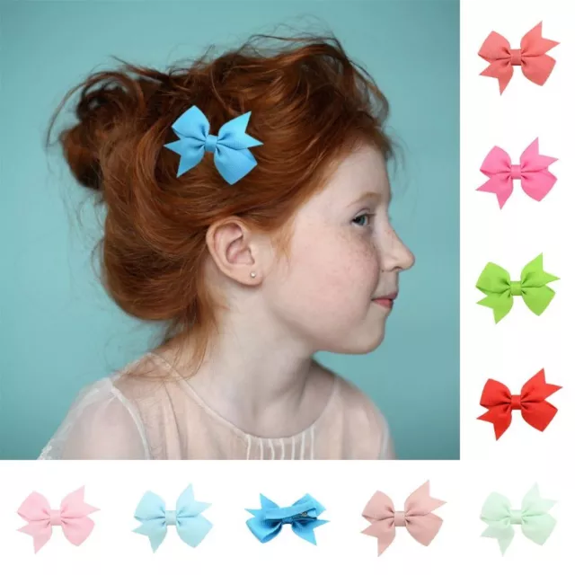 Cute Bow Hairpin Small Children Headdress Headwear Bowknot Hair Clips  Girls