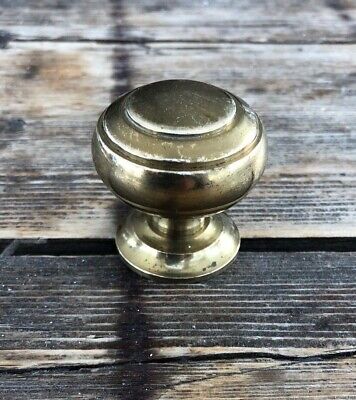 Vintage metal knob, solid metal golden cabinet drawer pull, door pull handle
