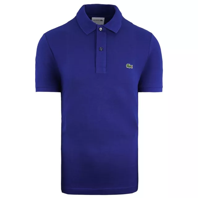 LACOSTE SLIM FIT Short Sleeve Collared Blue Mens Polo Shirt PH4012 S2P EUR 88 43 PicClick FR