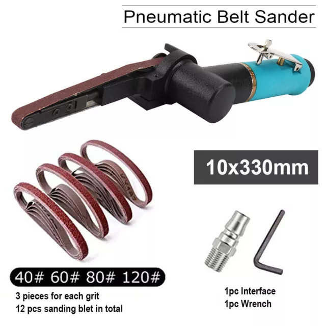 3/8''x13'' Air Belt Sander Pneumatic Grinder for Metal Steel Surface Polishing