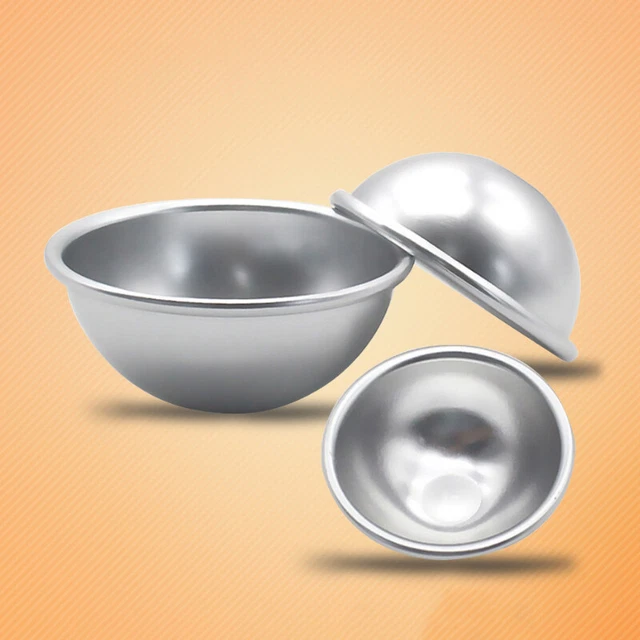 Moule à gâteau bombe de bain sphère demi-cercle en aluminium boule 5 pièces