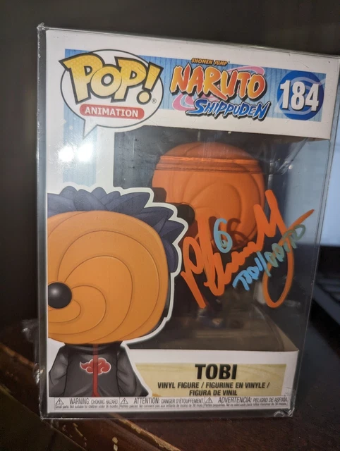 FUNKO POP! TOBI Shonen Jump Naruto Shippuden #184 Autographed JSA ...
