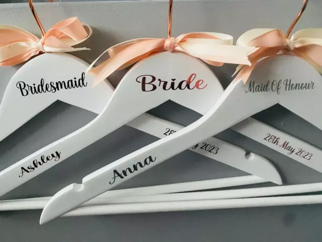 Personalised Vinyl Wedding Coat Hanger Labels/Stickers