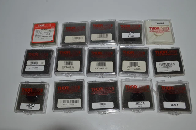 *JM* Thorlabs AC254-075-A1 Unmounted Visible Achromat & MORE--Lot of 15  (BLT67)