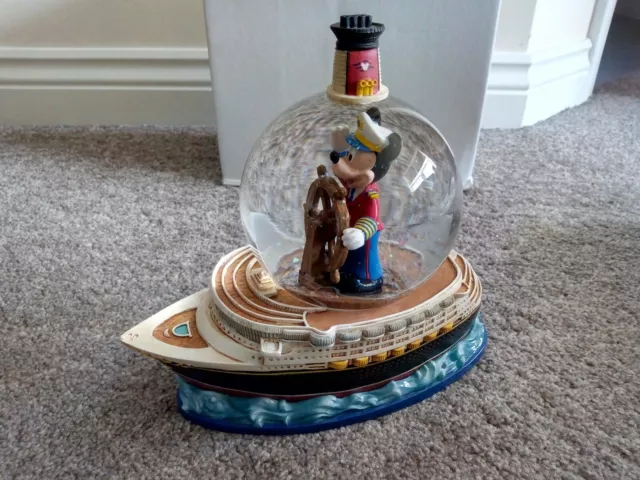 Very Rare Disney Cruise Line Large Snow Globe