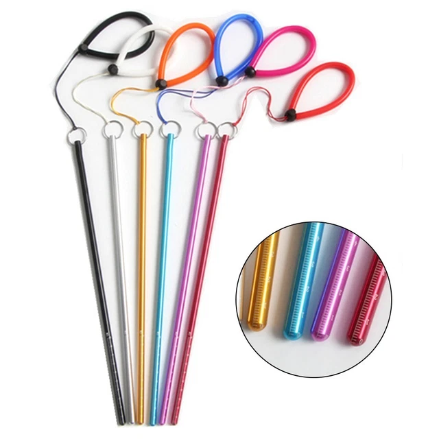 350*8*8mm Diving Stick Indicator Stick Aluminum Alloy Convenient Lanyard Rod