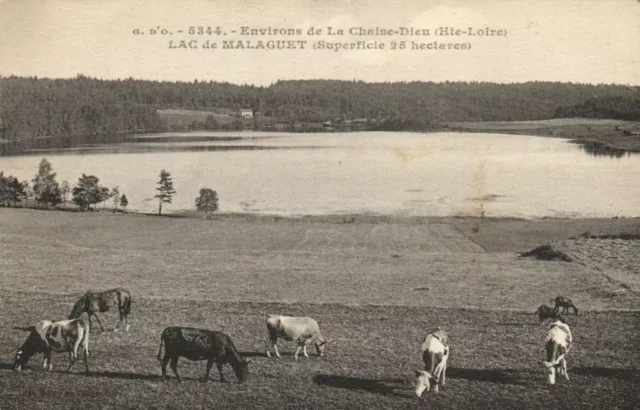 CPA Env. de la CHAISE-DIEU (Hte-Loire) Lac de MALAGUET (170340)