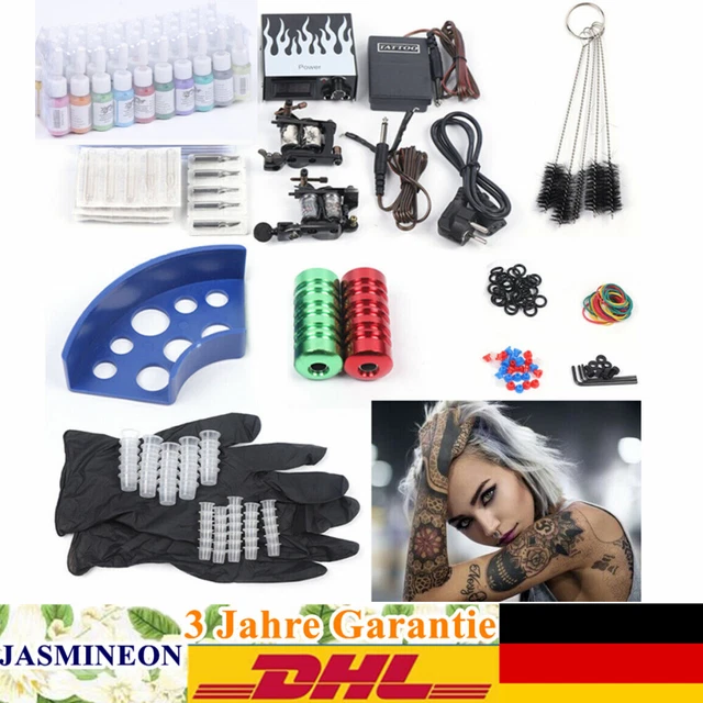 Kit completo per tatuaggi macchina per tatuaggi set 40 pollici 50 aghi alimentatore set tatuaggi