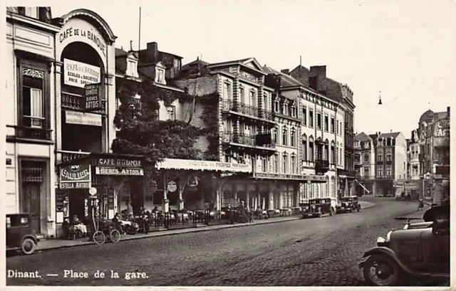 Belgique - DINANT (Namur) Place de la Gare - Café de la Banque - Hôtel du Nord -
