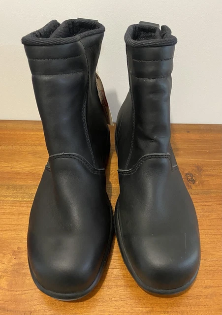 Rossi Motorcycle Boots Ankle Style Size 11 Australian Made Leather All Weather