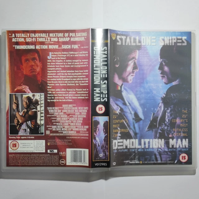 DEMOLITION MAN EX-RENTAL Big Box VHS UK PAL (Excellent Condition) £3.50 ...