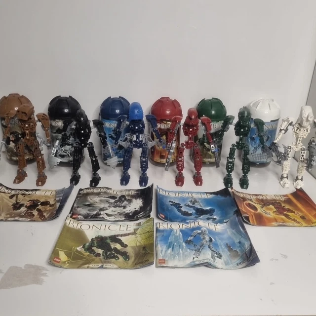 LEGO BIONICLE CANISTER Lot Toa Metru Nui Full Set of All 100