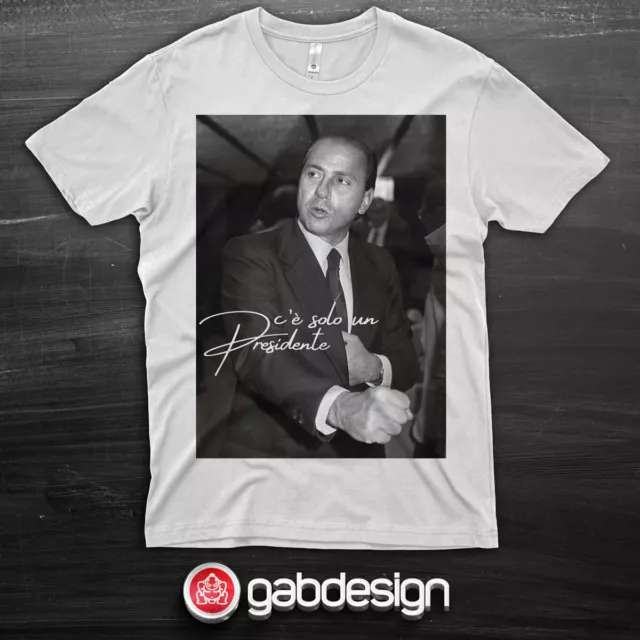 T-shirt Presidente Silvio Berlusconi - 100% cotone
