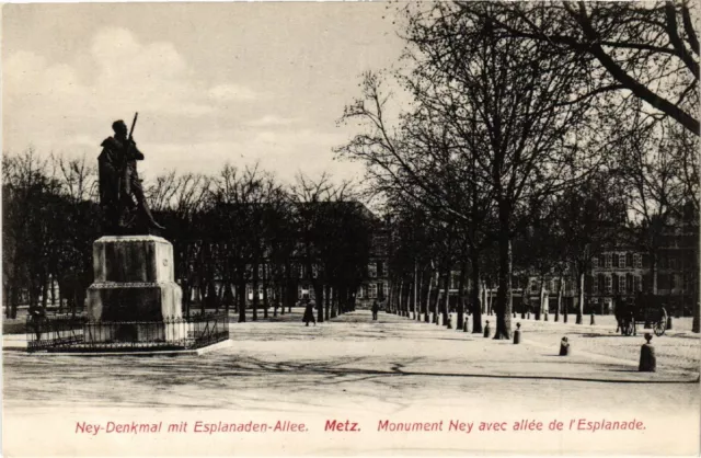 CPA AK Ney-Denkmal with Esplanaden-Alley METZ Monument Ney with Alley (454861)