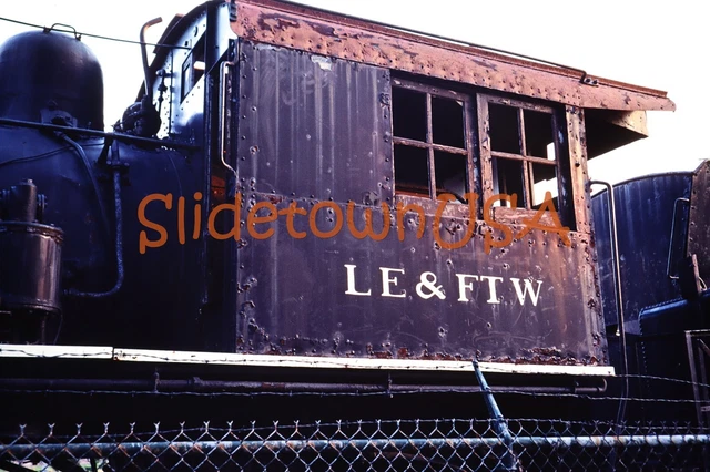 Vtg 1980's Orig. Photo Train Slide 534 Steam Engine Lake Erie Fort Wayne X2O184