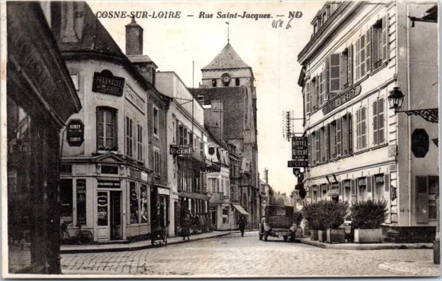 58 COSNE SUR LOIRE - la rue saint jacques.
