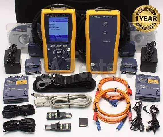 Fluke Networks DTX-1800 Cat6 MM Fibre Câble Analyseur Dtx-Mfm DTX1800 DTX-1800-M