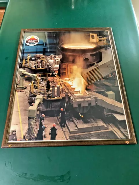 21x17 photo of Wheeling Pittsburgh steel corporation blast furnace most likely 21x17 photo of Wheeling Pittsburgh steel corporation blast furnace most likely