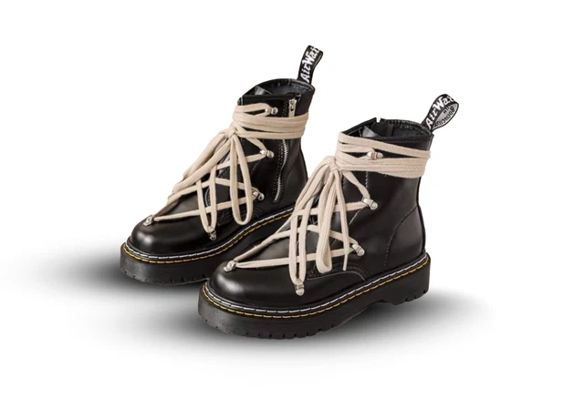 Pentagram Rick Owen Dr Marten LOOK A LIKE BOOTS All sizes With Fur inner-lining