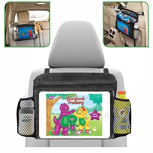 lebogner Insulated Car Seat Back Organizer + iPad And Holder Auto Driver Or P...