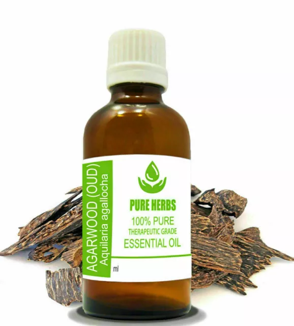 Pure herbs Madera Agar Oud 100% Aquilaria Agallocha Aceite Esencial 250ML