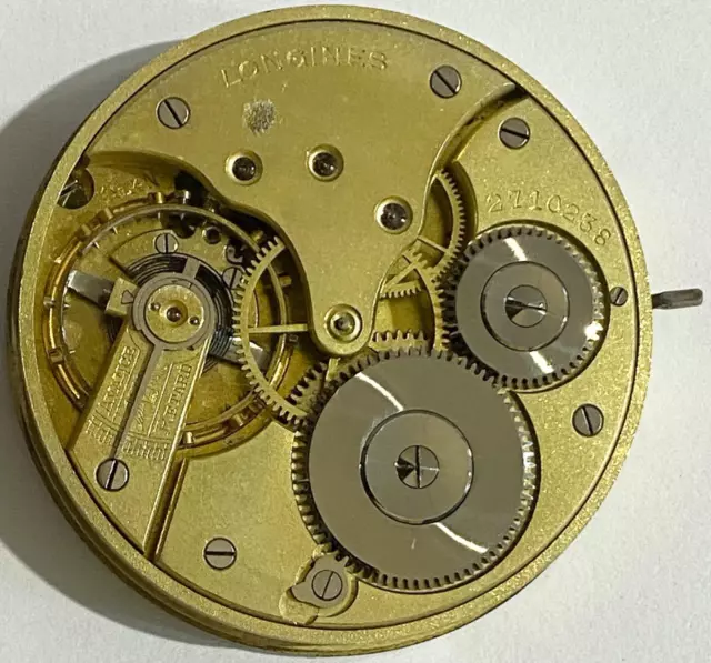 LONGINES 44MM POCKET WATCH MOVEMENT winds at 3:00 WILL MAKE GREAT WRISTWATCH